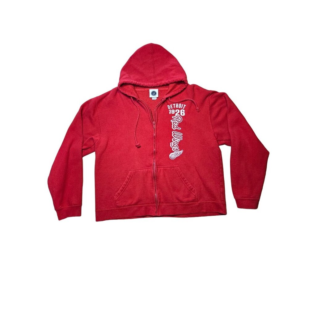 Detroit Red Wings 1926 Red Zip-Up Hoodie XL NHL Licensed
